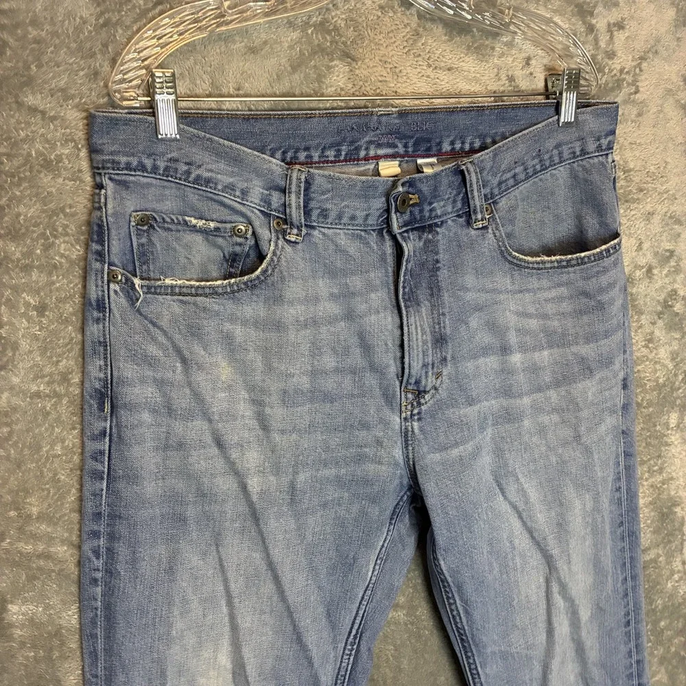 Vtg Banana Republic Mens Boot Cut Jeans 35x32 Casual Normcore Distressed Basic